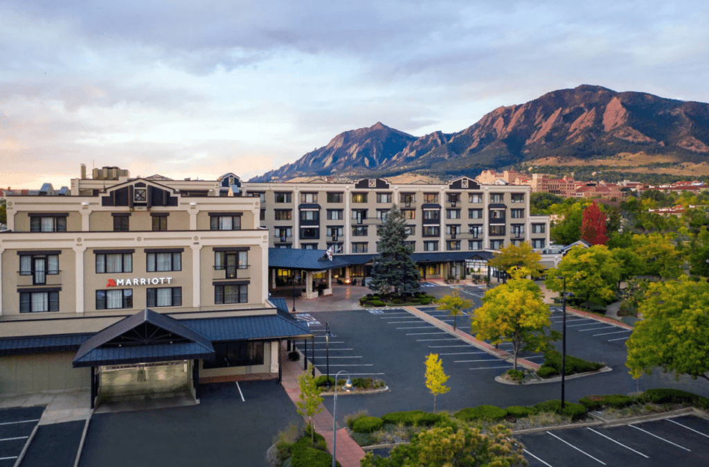 A large hotel with a 