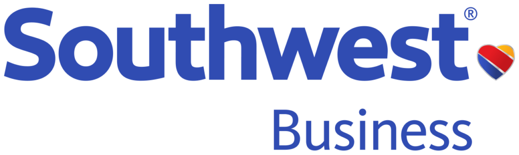 The image displays the Southwest Airlines logo, featuring the company name alongside a heart with the airline's colors - red, yellow, and blue.
